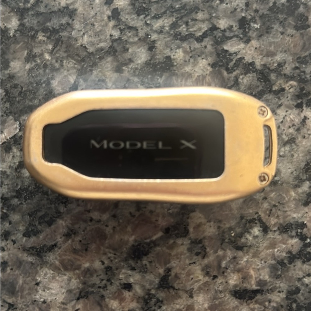 Tesla Model X Key Fob - Gold and Black